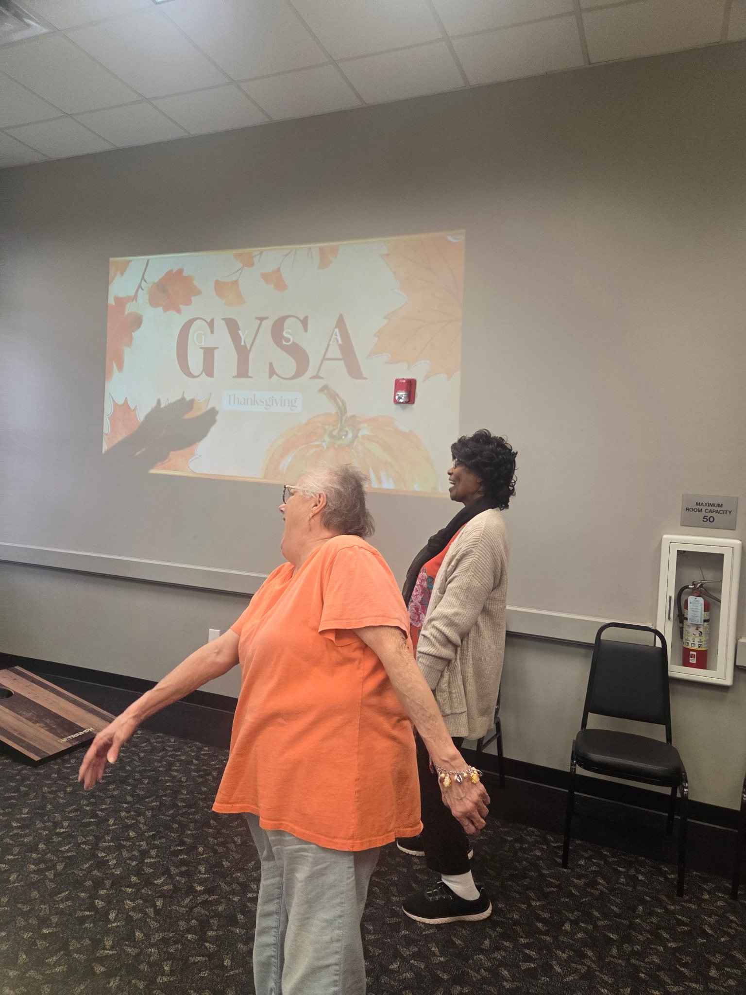 GYSA members at a Thanksgiving community gathering