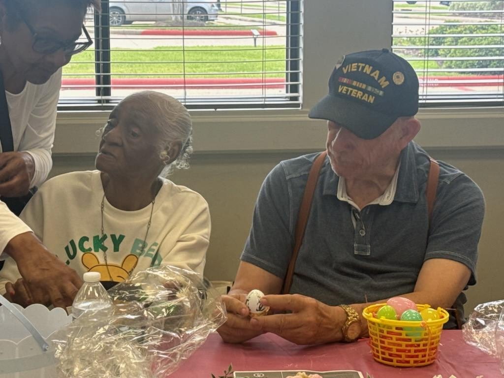 A GYSA member and a veteran participant enjoying an activity together