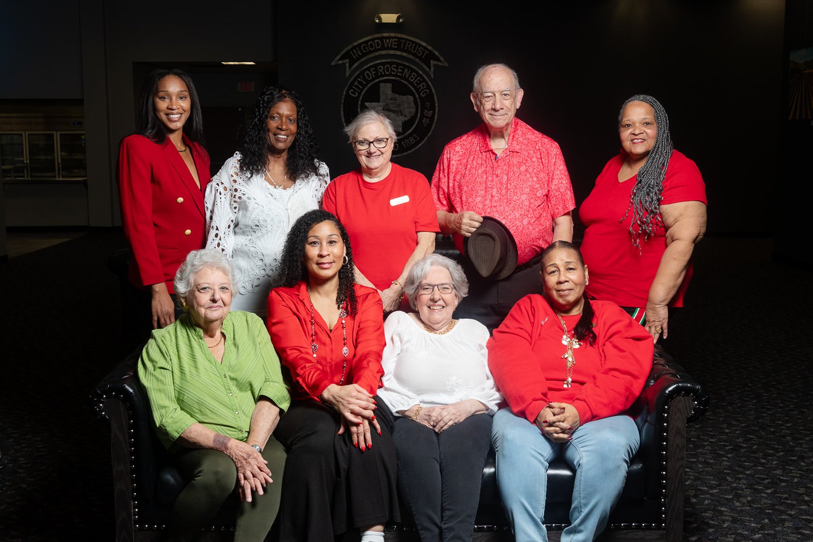 The GYSA team and members posing together at the Rosenberg Civic Center